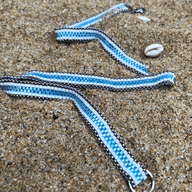 Serpentin bleu/blanc