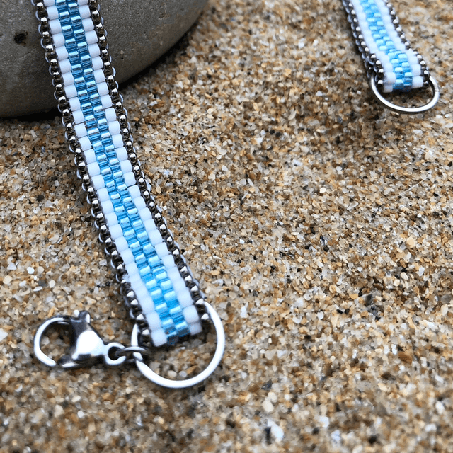 Serpentin bleu/blanc
