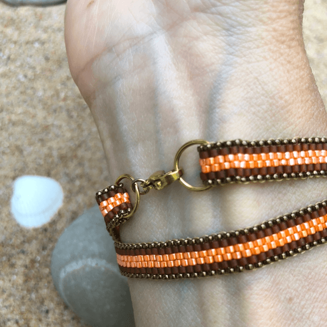 Serpentin orange/marron