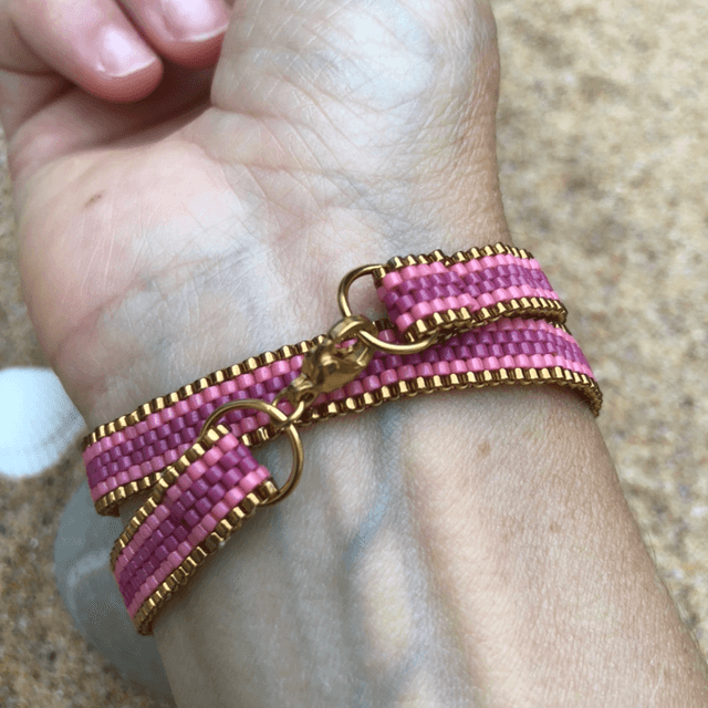 Serpentin rose/doré