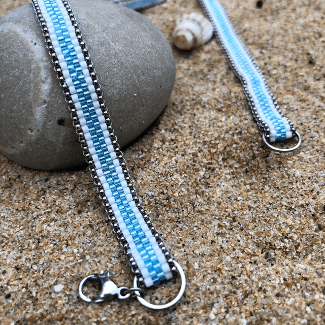 Serpentin bleu/blanc